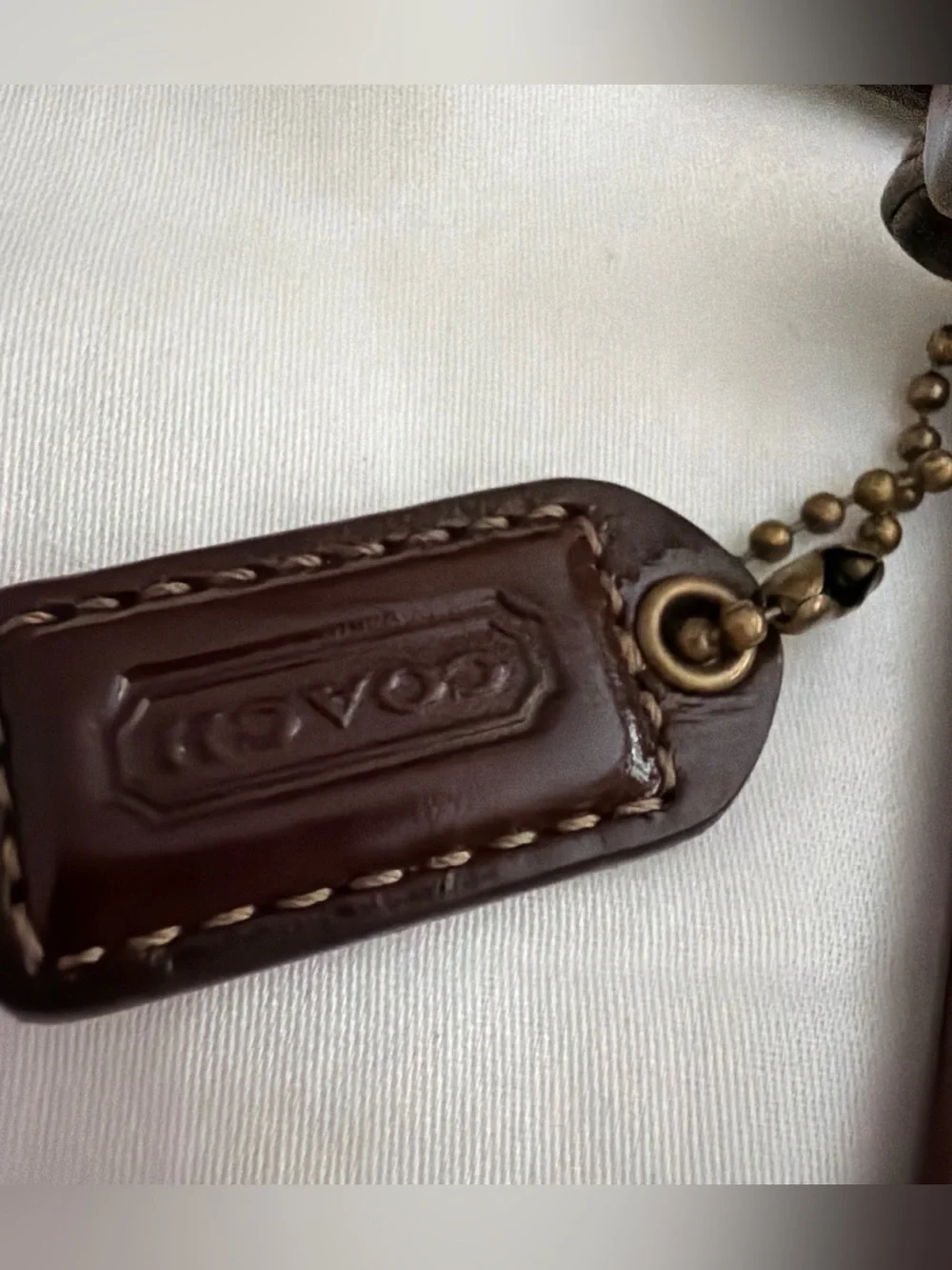 Vintage Y2K Coach Dark Brown Patent Leather Wristlet Clutch